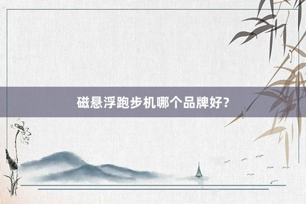 磁悬浮跑步机哪个品牌好？